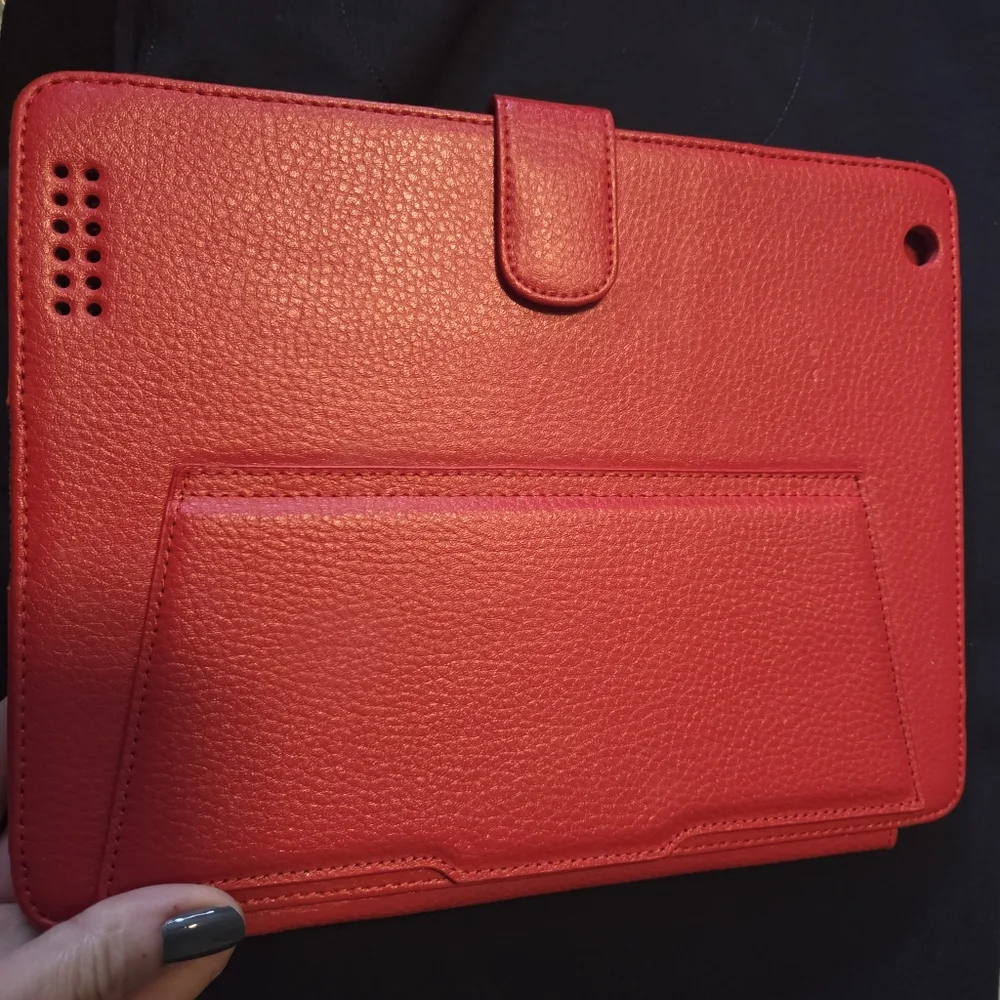 Tablet Case Red With Stand Super Cute
